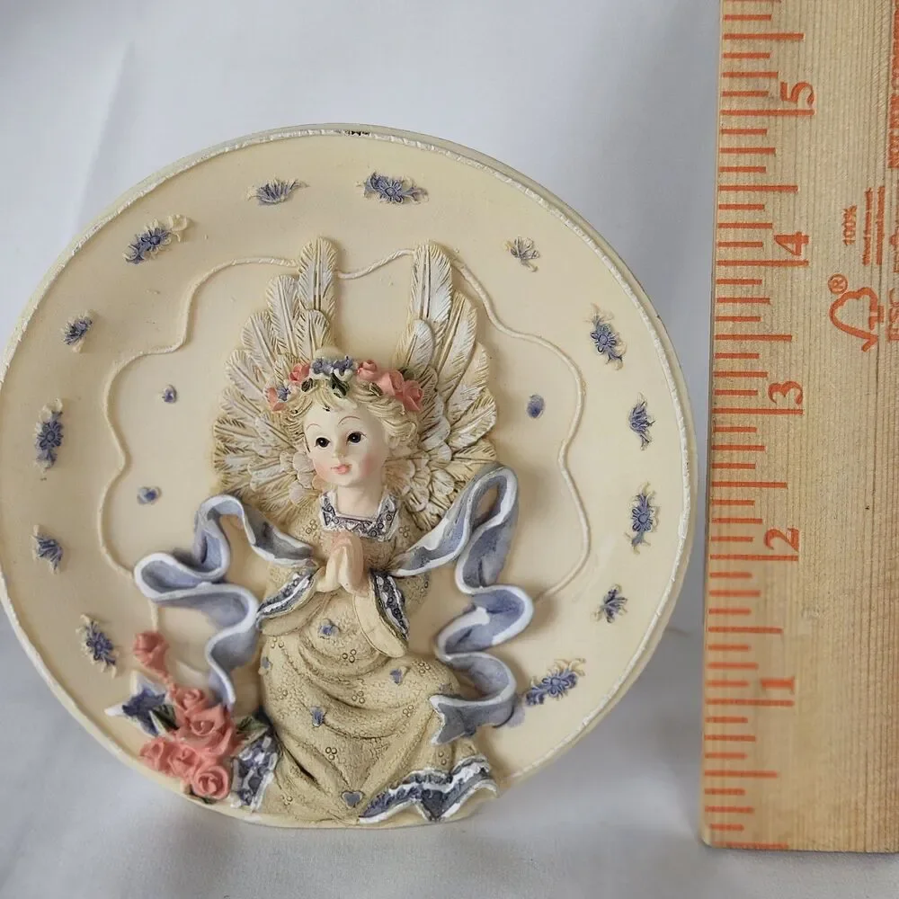 Ceramic Free Standing‎ Guardian Angel Plate